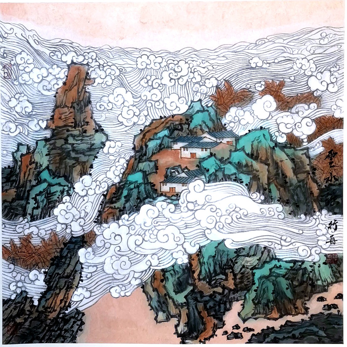 三等獎(jiǎng) 繪畫(huà) 云水謠 淮行舟.jpg